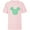 Soft Pink, variant on Disney Mickey Mouse Head Four-Leaf Clovers St Patrick’s Day - Short Sleeve T-Shirt for Kids - Customized-White