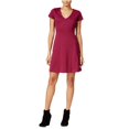 thumbnail image 2 of maison Jules Vestido ajustado y acampanado para mujer, morado, grande, 2 of 2