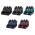 thumbnail image 3 of VONKY Full Set Car Seat Covers Soft Mesh Outer Easy To Clean Universal Fit Seat Cover Set Gives Interior Red, 3 of 6