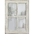 thumbnail image 2 of Sintosin Rustic Small Window Pane Mirror Wall Decor 11" x 16", Hanging Distressed White Farmhouse Rectangle Wood Frame Mirror, Handmade Decorative Window Mirrors for Living Room Bedroom Christmas, 2 of 8