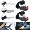 thumbnail image 4 of Juego de 2 extensores universales para cinturón de seguridad de coche, correa de extensión ajustable de 23 cm, color negro, 4 of 5