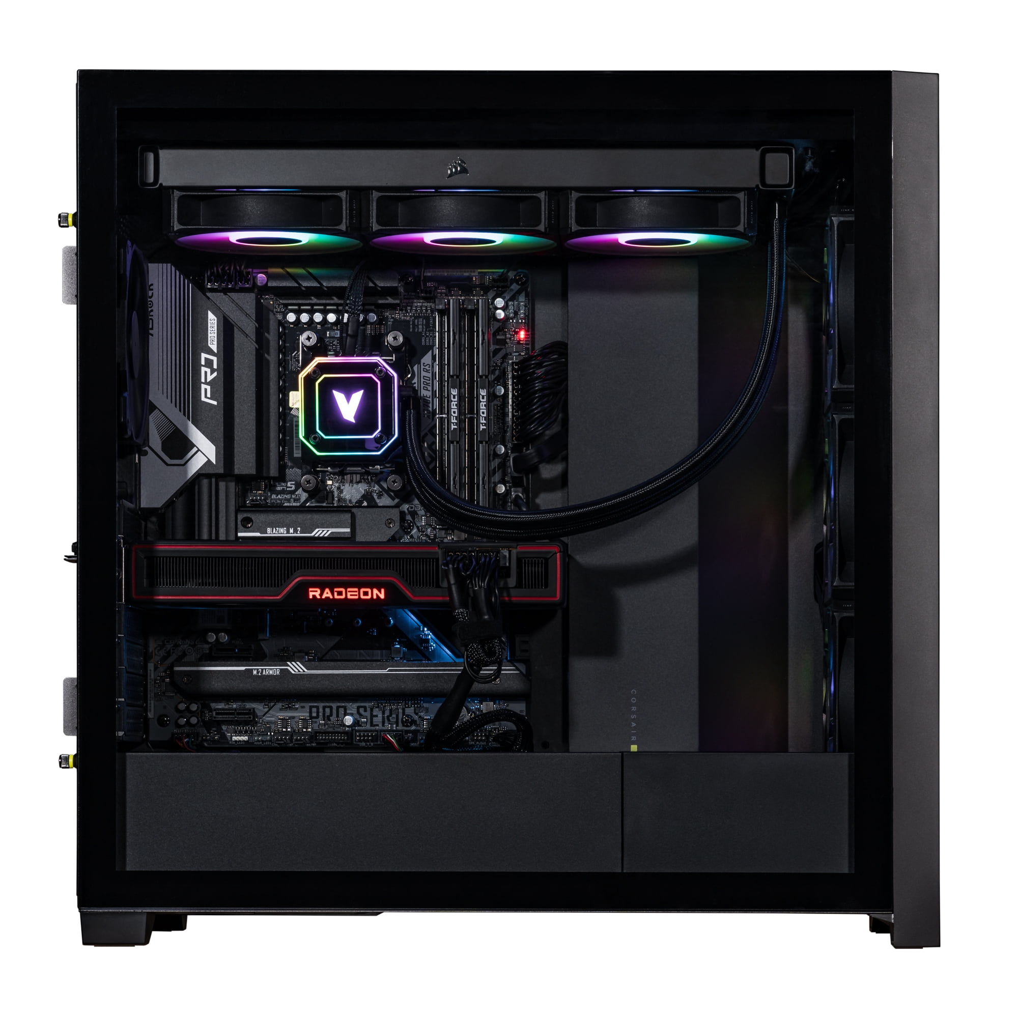 Velztorm Aciex 3D Custom Built Gaming Desktop PC (AMD Ryzen 7 7800X3D, Radeon RX 6900 XT, 16GB DDR5, 1TB PCIe SSD, 360mm AIO, 1000W PSU, WiFi 6E, Bluetooth 5.2, RJ-45, 1 Display Port, Win 11 Pro)