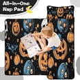 thumbnail image 4 of Halloween Pumpkins Skulls Bats and Eyeballs Toddler Nap Mats for Kids Preschool,50"x20" Sleeping Mat Bag or Kids,Toddler Sleeping Bag,Toddler Nap Mat or Daycare, 4 of 6