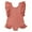 Persimmon, variant on Styles I Love Toddler Kid Girl Ruffles Solid Color Scoop Back One-Piece Swimsuit Beach Bathing Pool Party Swimwear, 2 Colors (Grey, 100/2-3 Years)