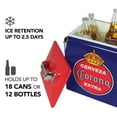thumbnail image 5 of Corona Retro Ice Chest Cooler with Bottle Opener 13L (14 qt), Blue and Red, 5 of 7