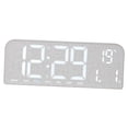 thumbnail image 1 of Accesorio de reloj despertador digital de sobremesa con fecha y hora, decoración, elegante y ligero. Gris, 1 of 9