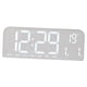 thumbnail image 1 of Reloj digital LED de escritorio, minimalista, elegante, para decoración de mesa, día de la semana. Gris, 1 of 9