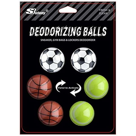 Shoe Deodorizer Balls - Shoe Balls Odor Eliminator, Professional Sneaker Ball Deodorizers Odor Eaters For Shoes, Gym Bags, Closet And Locker 6 Pack