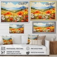 thumbnail image 4 of Designart "Enchanting Mountain Wildflowers I" Wildflowers Floater Framed Wall Art Living Room, 4 of 5