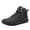 Black, variant on Barefoot Snow Boots for Men Waterproof Winter Minimalist Ankle Booties Hiking Walking High Top Sneakers Green 6.5