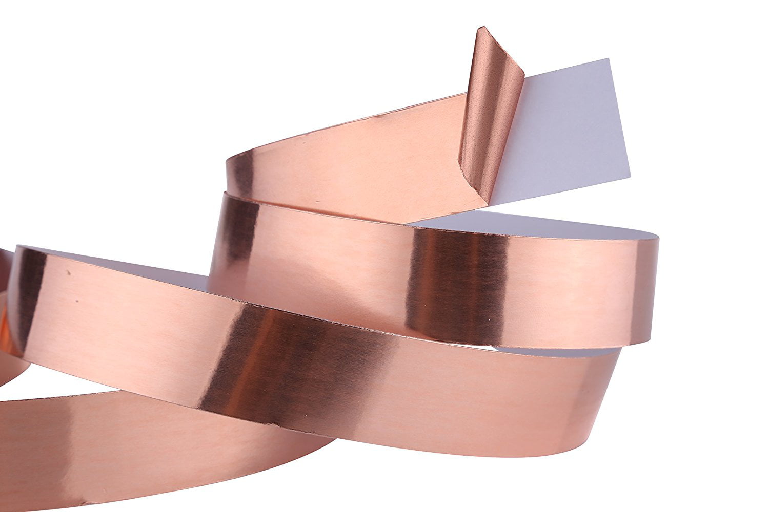 Qrity 1 Pcs Copper Foil Tape with Conductive Adhesive, 10mm*20m, Copper Foil Tape for EMI Shielding, Induction Cooker, Guitar, Electrical Repairs