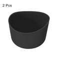 thumbnail image 3 of Uxcell 2pcs 6.5cm Protective Silicone Boot Sleeve for 12-24 oz, Bottle Bottom Silicone Anti-Slip Sleeve Cover, Black, 3 of 6