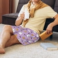 thumbnail image 3 of Mens Pajama Pants - Pumpkin Halloween Ghost Sleep Shorts Mens Pajama Shorts, Comfy Pj Pants for Mens Lounge Shorts, 3 of 5