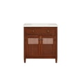 thumbnail image 3 of Belmont Home Solana 31" Quartz Top Wood Bathroom Vanity with Sink in Brown, 3 of 12