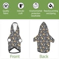 thumbnail image 6 of Fotbe Bulldog Print Print Small Dog Sweater Hoodies Pet Grey Hooded Soft Fleece Sweatshirts with Pocket Fall Winter Puppy Cat Sweaters Warm Clothes-Small, 6 of 7