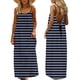 thumbnail image 3 of TaTaai Women's Casual Maxi Sundress Sleeveless Striped Backless Spaghetti Strap Flowy Summer Dress Long Beach Cover Up Dress Gift, 3 of 9
