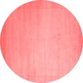 thumbnail image 1 of Ahgly Company Indoor Round Abstract Red Contemporary Area Rugs, 3' Round, 1 of 4