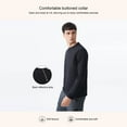 thumbnail image 4 of Dagugfen Long Sleeve Shirts for Men Crew Neck Loose Lightweight Leisure Running Sports Workout Shirts, 4 of 8