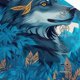thumbnail image 3 of Balery Blue Iceberg Leaf Wolf Gorra de béisbol de tamaño ajustable para correr, entrenar y actividades al aire libre. Gorra de papá para todas las estaciones., 3 of 6