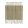 thumbnail image 4 of HANXIULIN Table Runner with Tassels, Cotton Linen Table Decoration for Holiday Party, Wedding and Dining Decorations, 72 Inches,Gray, 4 of 5