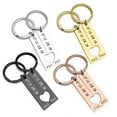 thumbnail image 5 of Juego de llavero de rompecabezas de corazón personalizado de 2 piezas, llavero de fecha y nombre grabado, llavero personalizado para parejas para novia y amigos Wmkox8yii fajkfhkj4792, 5 of 5