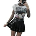 thumbnail image 1 of Nituyy Women Mini Pleated Skirts High Waist Punk Streetwear, 1 of 6