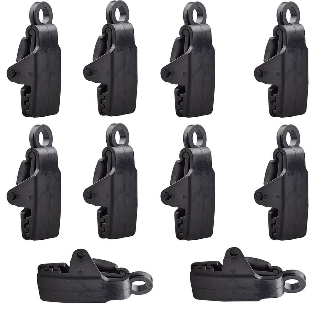DTOWER 10PCS Tarp Clips Heavy Duty Lock Grip,Tent Clip,Tarp Clamp