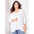 thumbnail image 3 of Catherines Women's Plus Size Shaker Stitch Cocoon Cardigan, 3 of 4