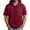 hgg301-Wine, variant on Yaoyar Short Sleeve Hoodie Lightweight Soft Moisture Wicking Kangaroo Pocket Short Sleeve Hoodie For Men