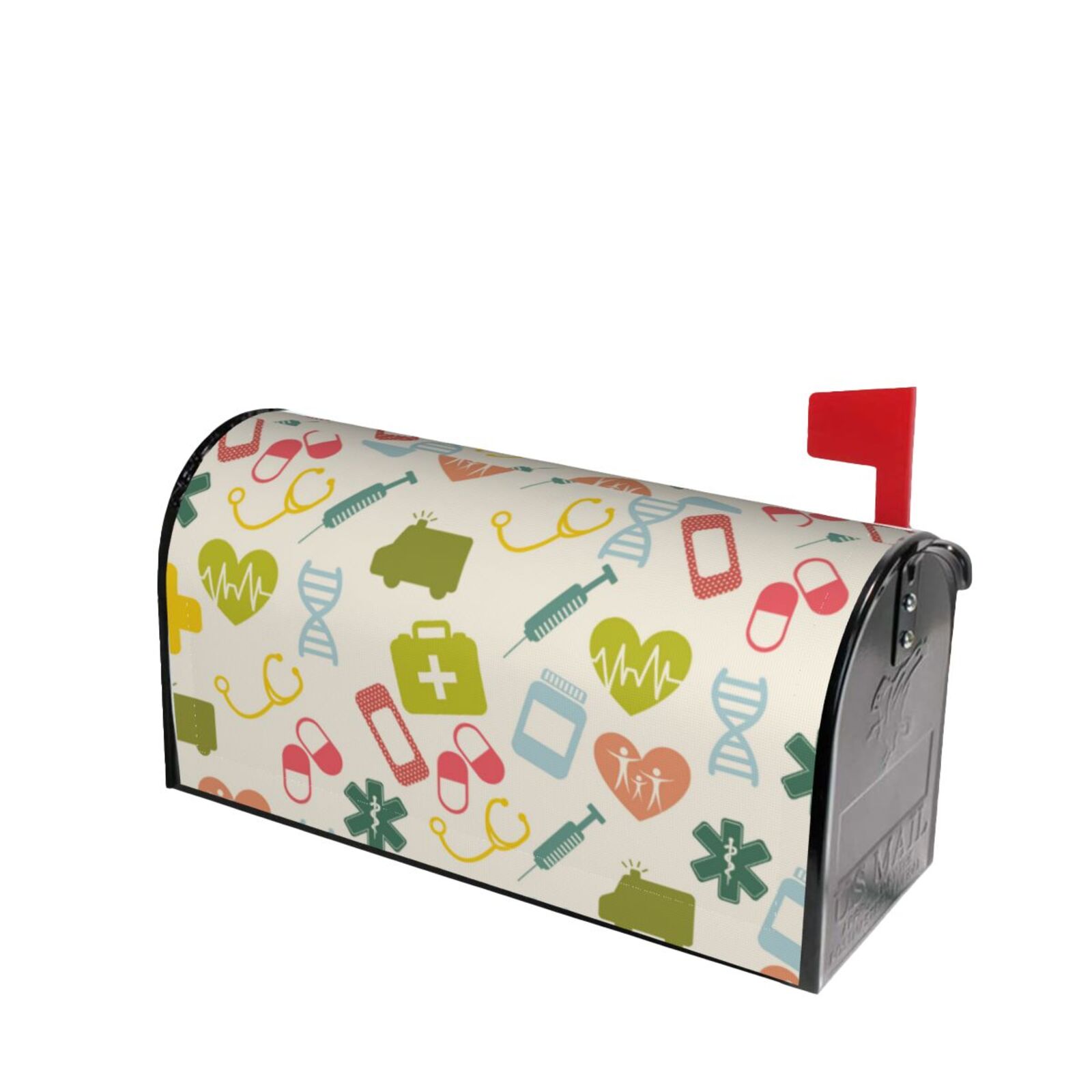 Picia Medical Icons Magnetic Mailbox Cover Standard Size-21x18 in