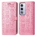 thumbnail image 1 of Funda Cartera FOXDOCK para OPPO A3 Pro , Flip PU con Relieve de Gatos y Perros, Tarjetero y Soporte, 1 of 6