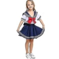 thumbnail image 2 of Disfraz de marinero para niño, traje azul marino, uniforme escolar para niños y niñas, 2 of 2