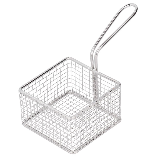 Leylor Panier de Nourriture - Panier de friteuse Alimentaire Frites en Acier Inoxydable Filtre Net Passoire Passoire Ustensiles de Cuisine