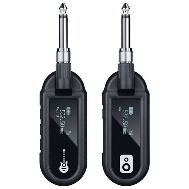 Transmisor y Receptor Inalámbrico para Guitarra Eléctrica. Transmisor Inalámbrico UHF Recargable.