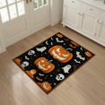 thumbnail image 3 of ODIKA 3'x5' Washable Accent Rug Halloween Spooky Lantern Ghost Skull Flying Bat Fiber Doormat for Bedside, Nursery Room, Pet Friendly & Non-Shedding, 3 of 7