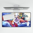 thumbnail image 4 of Watercolor Hello Winter Bulldog Chill Christmas Welcome Desk Mat Full Keyboard Mouse Pad Dog Lover Gifts Idea Large Mousepad - 00016, 4 of 5