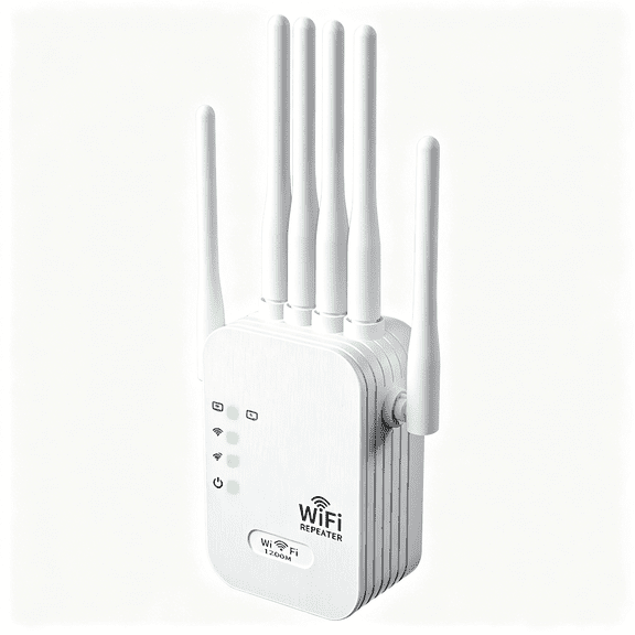 GJX Wifi Extender Signal Booster for Home,5Ghz/2.4Ghz 1200Mbps Wifi Boster,Dual-Band Wireless Wifi Repeater with Ethernet Port,Internet Extender Up to 2200Sq. Ft, 64 Devices
