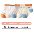 thumbnail image 2 of Calcetines transpirables de malla de estilo fino de verano Nuevos calcetines de tubo mediano para bebé Calcetines para bebé Calcetines para recién nacidos - estilo naranja naranja, S, 2 of 5