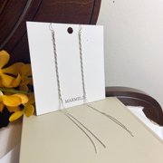 Twisted Long Drop earrings