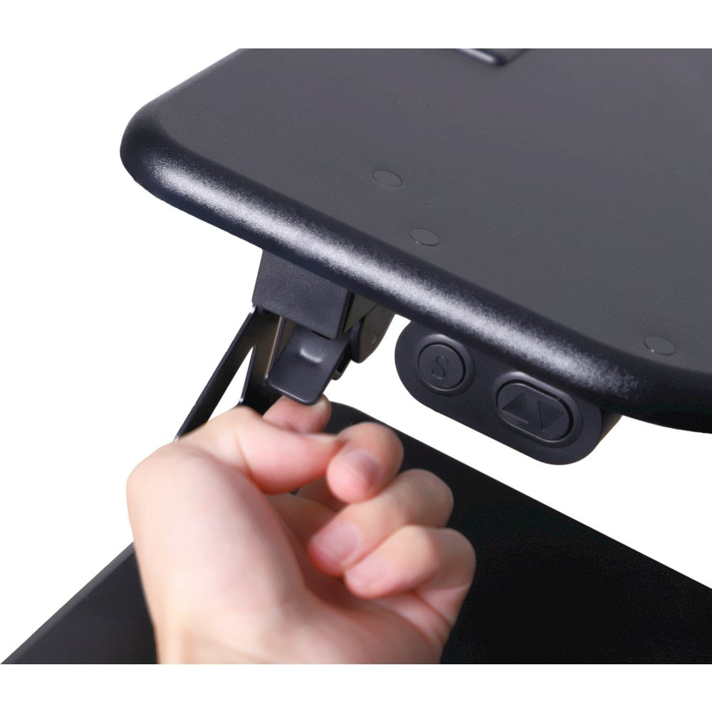 Rocelco 37.4" Electric Standing Desk Converter with AC USB ChargerDR2B)