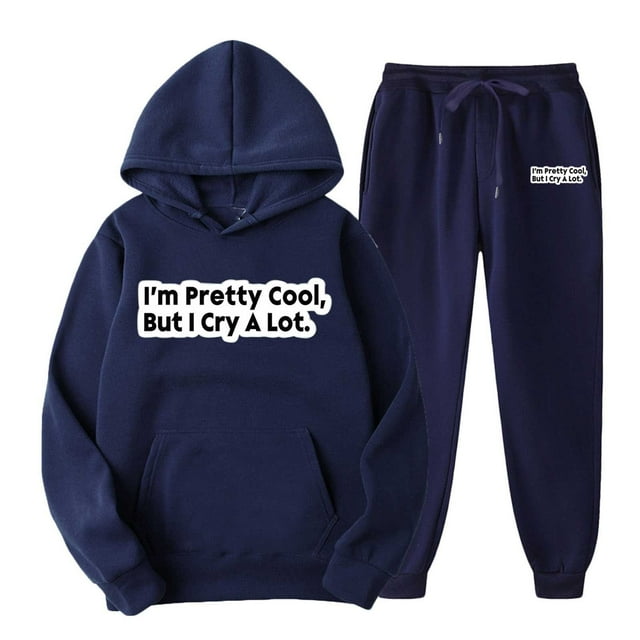 TIMIFIS Men's Tracksuit 2 Piece Hooded Athletic Sweatsuits Pullover Casual Running Jogging Sport Suit SetsFall
