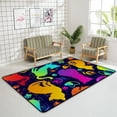 thumbnail image 4 of GZHJMY Soft Rug Large Area Rugs, Grunge Cats Hearts Comfortable Indoor Carpet, Baby Play Mat for Living Room Bedroom Nursery Decor Floor Mat 63x48inch Carpet Runner, 4 of 6