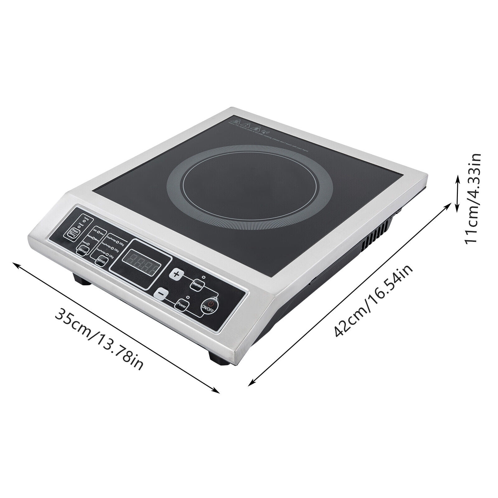 3500W Portable Kitchen Countertop Induction Cooktop Burner Electric Hot Stove