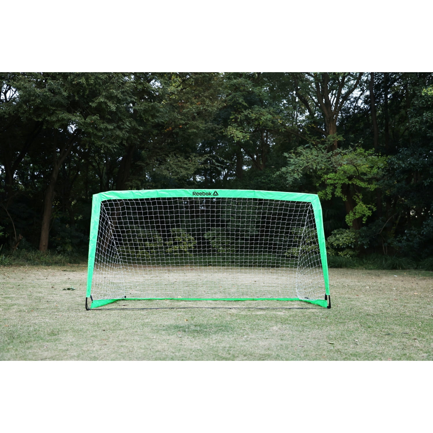 Reebok Portable Soccer Goal – 6.5 x 3.25 ft Soccer Net for Kids – Backyard Training Goal with Carry Bag-Green