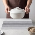 thumbnail image 4 of REGALWOVEN Rectangle Placemats Set of 6 Plastic Placemats for Kitchen Dining Washable Heat Resistant Table Placemats Wipeable Table Mat Black 17.7x11.8inch, 4 of 6