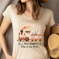 thumbnail image 4 of Most Wonderful Time of the Year T-Shirt | Holiday Train Graphic Tee, CarolinaBlue, Size M, 4 of 6