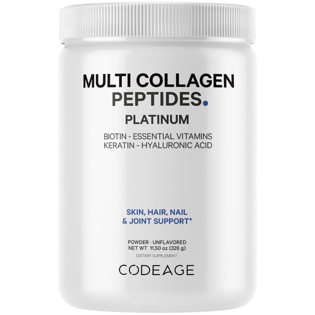 Suplemento Codeage con biotina multicolágeno, 10000 mcg, café, 340 ml