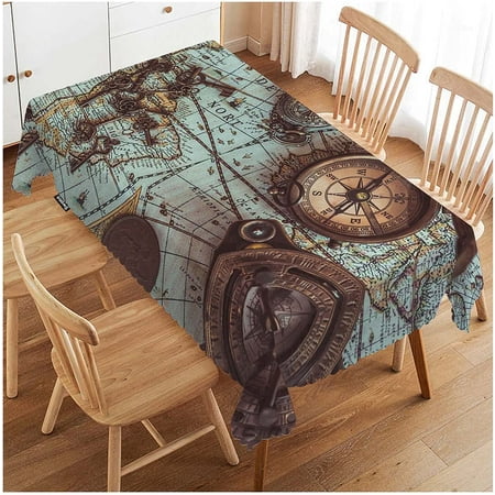 

WISH TREE Dolphin Rectangle Tablecloth Ocean Animal Dolphin Jumping Sunset Durable Table Cloth Dining Table Cover for Home Kitchen Restaurant Party Buffet Picnic