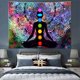 thumbnail image 4 of Tapiz, Tapiz de pared de mandala, tapiz de meditación, tapiz de mandala colorido, tapiz de mandala de yoga para colgar en la pared, con kit de instalación, para dormitorio, sala de estar, dormitorio, decoración de sala de estudio JM, 4 of 5