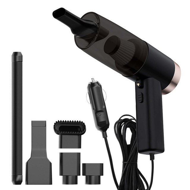 Aspiradora portátil para coche, tres en uno, pequeña, inalámbrica, de alta potencia y succión potente para vehículos.